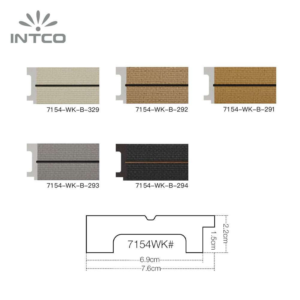 Intco picture frame moulding profiles & optional finishes